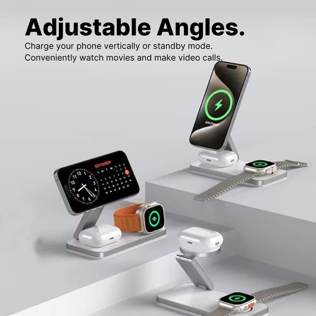 FoldX 3-in-1 Travel Charging Station