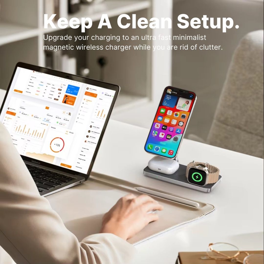FoldX 3-in-1 Travel Charging Station