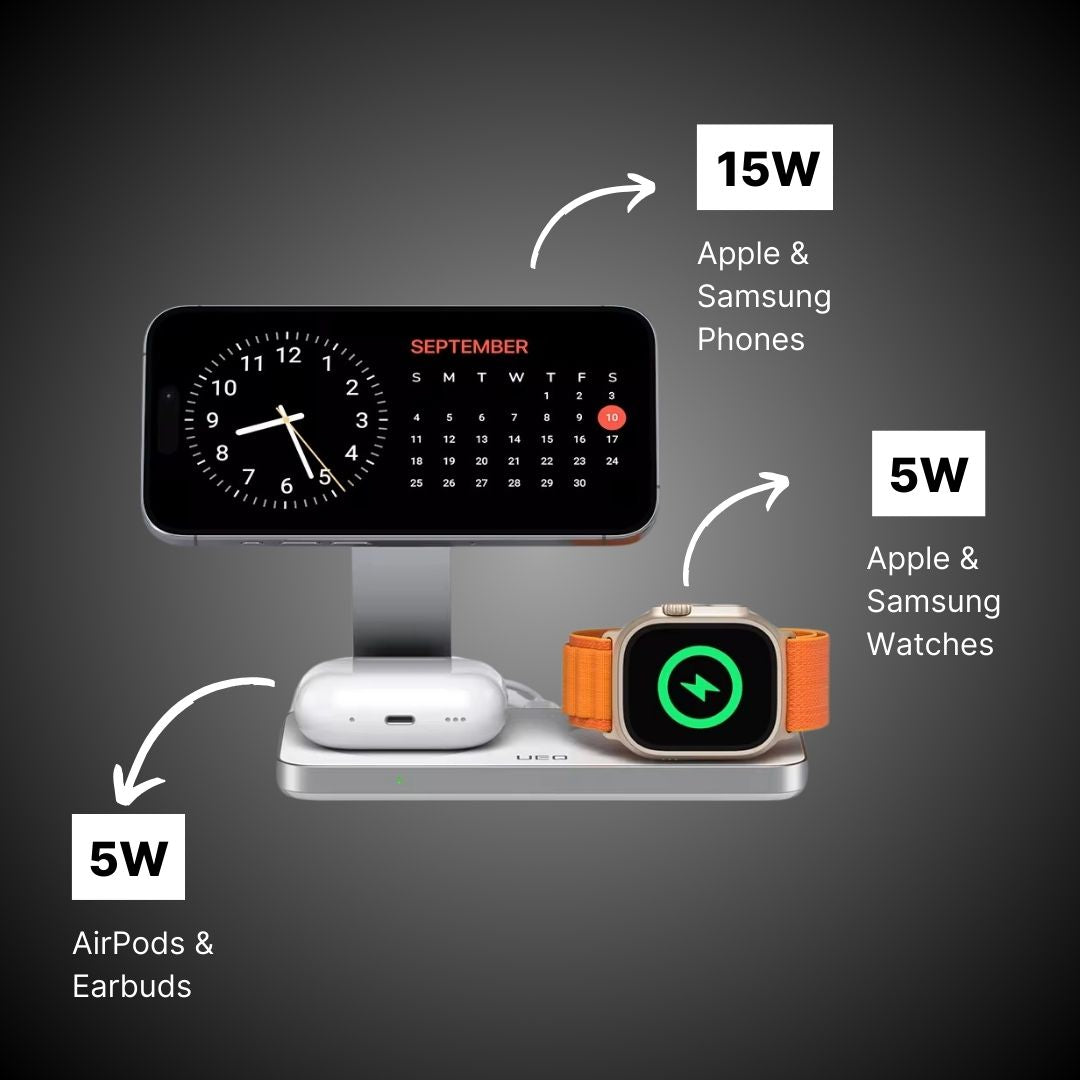 FoldX 3-in-1 Travel Charging Station
