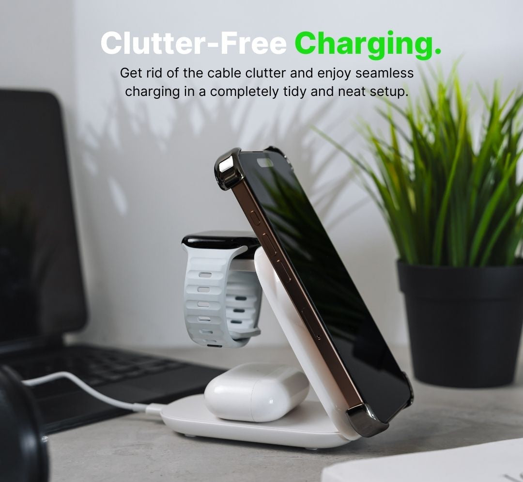 TriCharge Qi2 3-in-1 Wireless Station