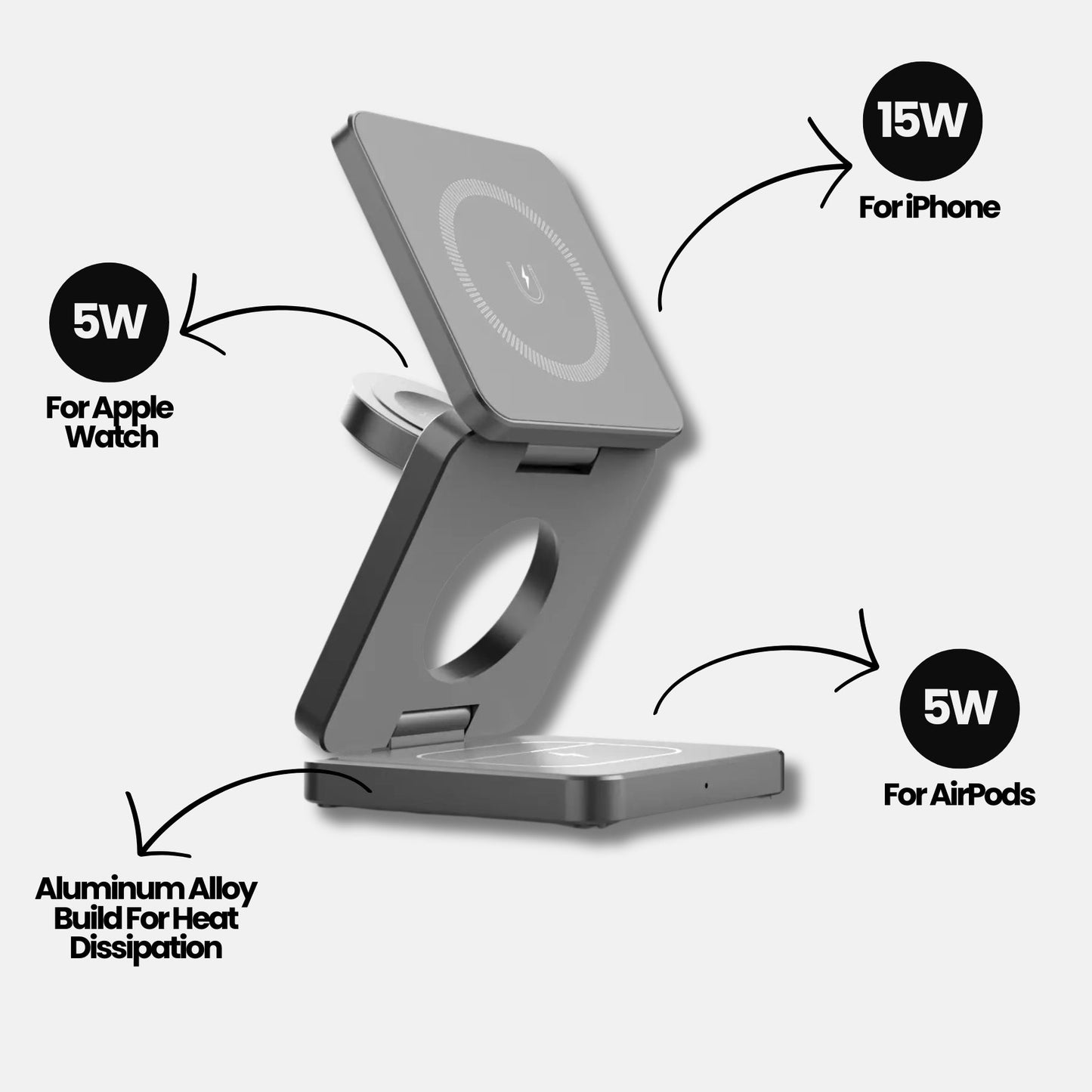 FlexDock Pro 3-in-1 MagSafe Charging Stand