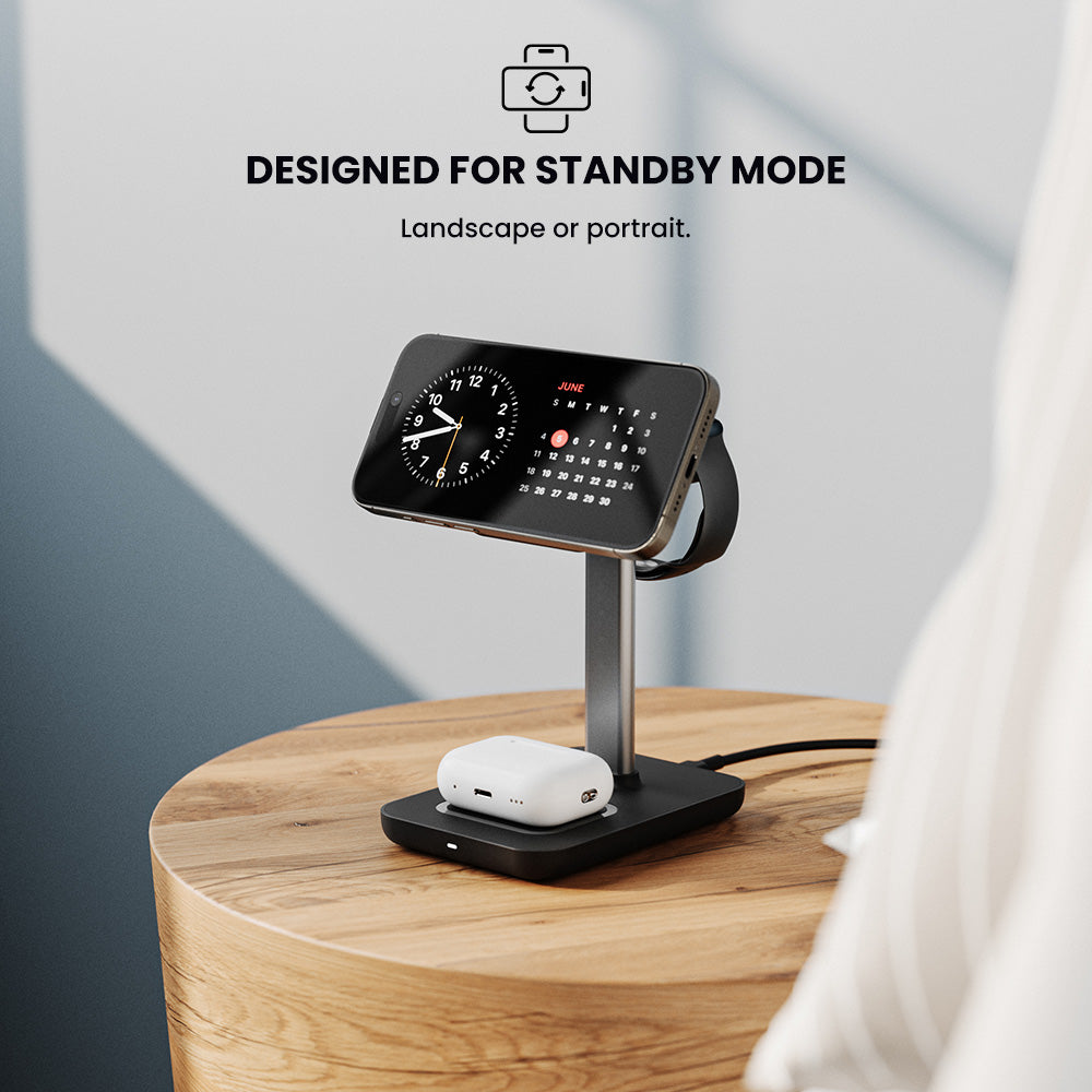 Power Trio 3-in-1 Wireless Charging Station