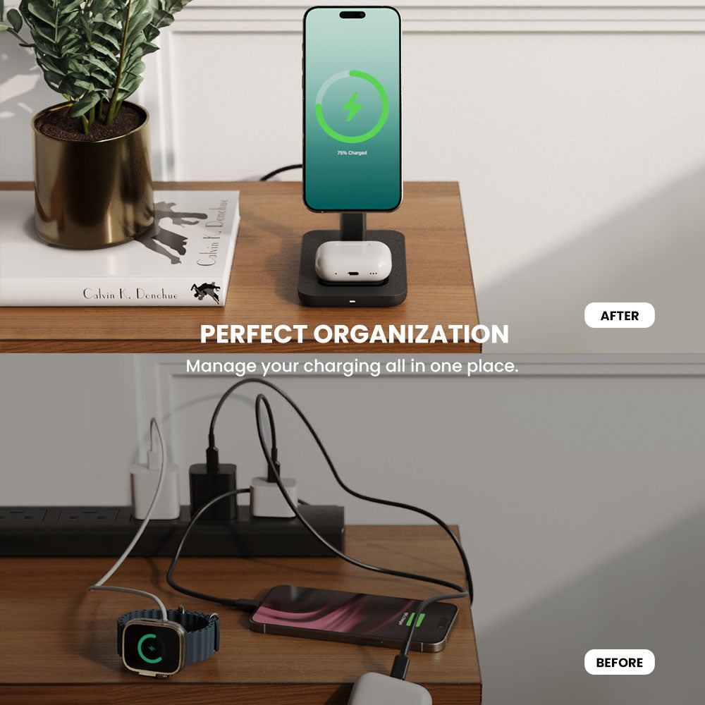 Power Trio 3-in-1 Wireless Charging Station