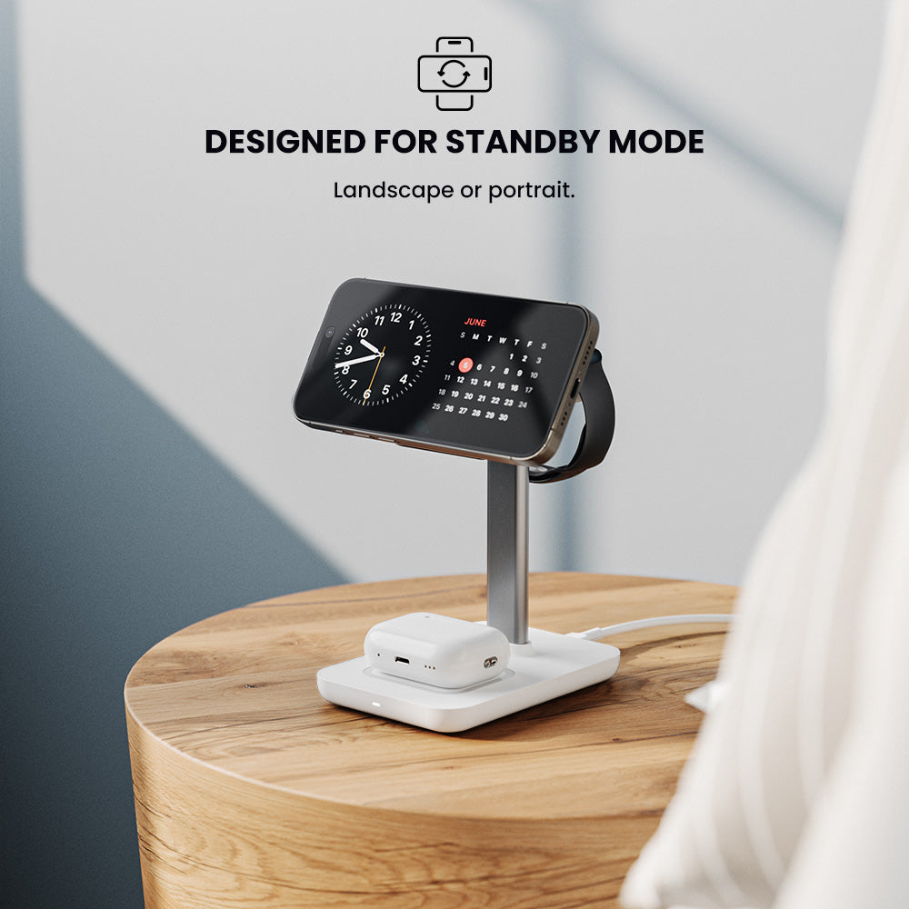 Power Trio 3-in-1 Wireless Charging Station
