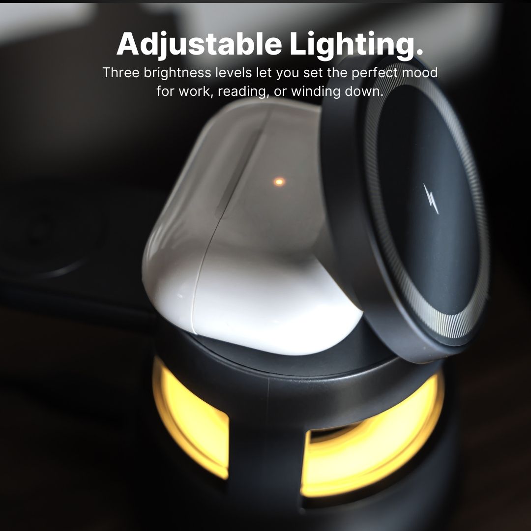 AuraStation™ 5-in-1 Wireless Hub + Bluetooth Speaker