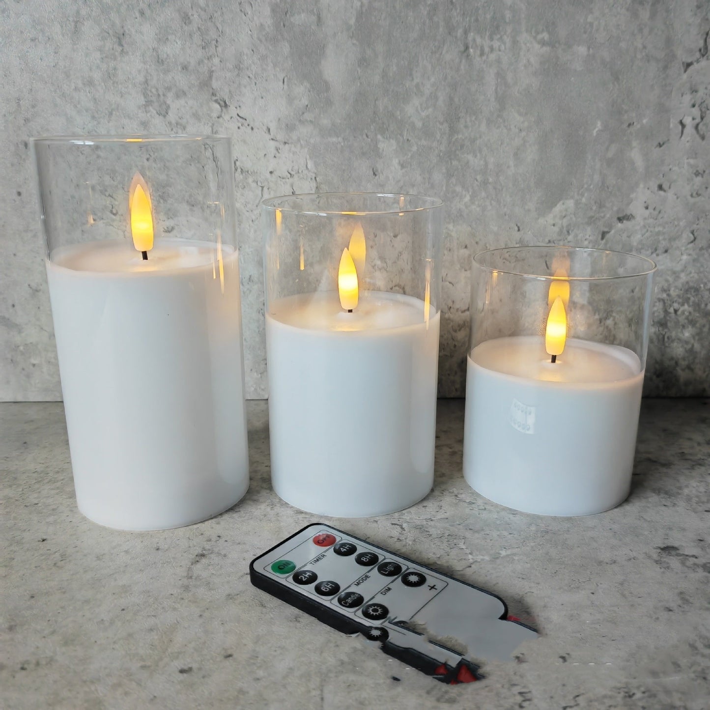 AuraFlame Glass Candles