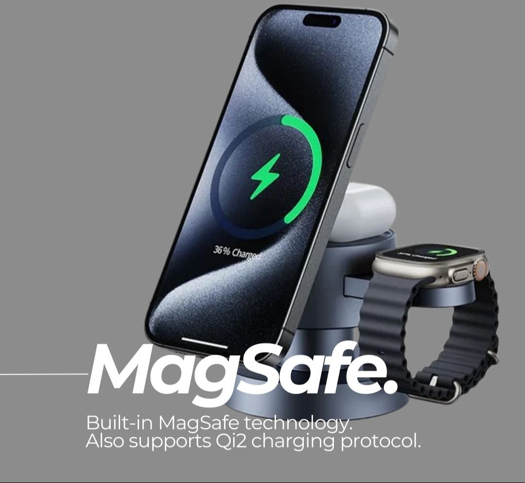 LumiDock 3-in-1 MagSafe Charging Station