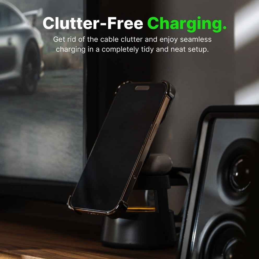 AuraStation™ 5-in-1 Wireless Hub + Bluetooth Speaker