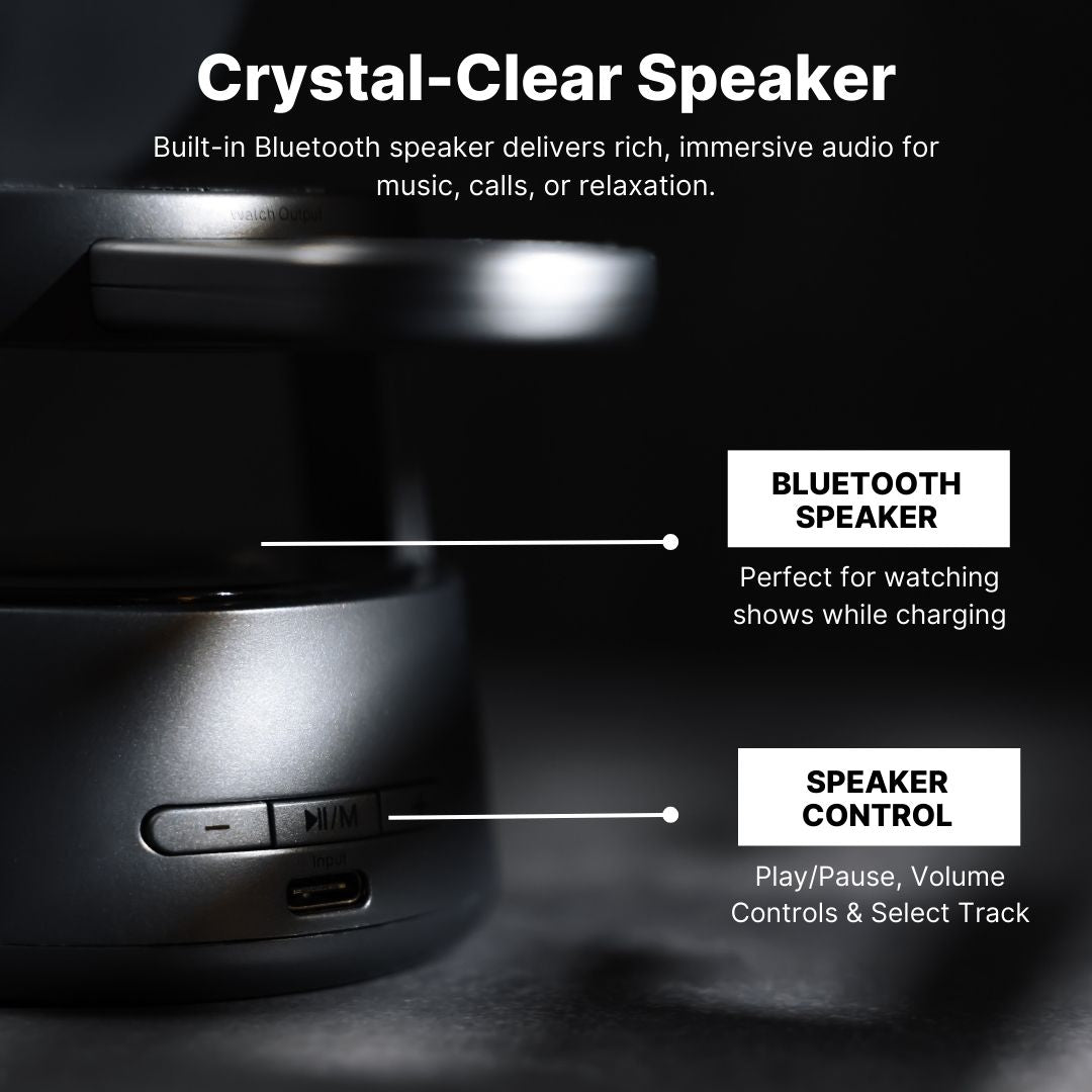 AuraStation™ 5-in-1 Wireless Hub + Bluetooth Speaker