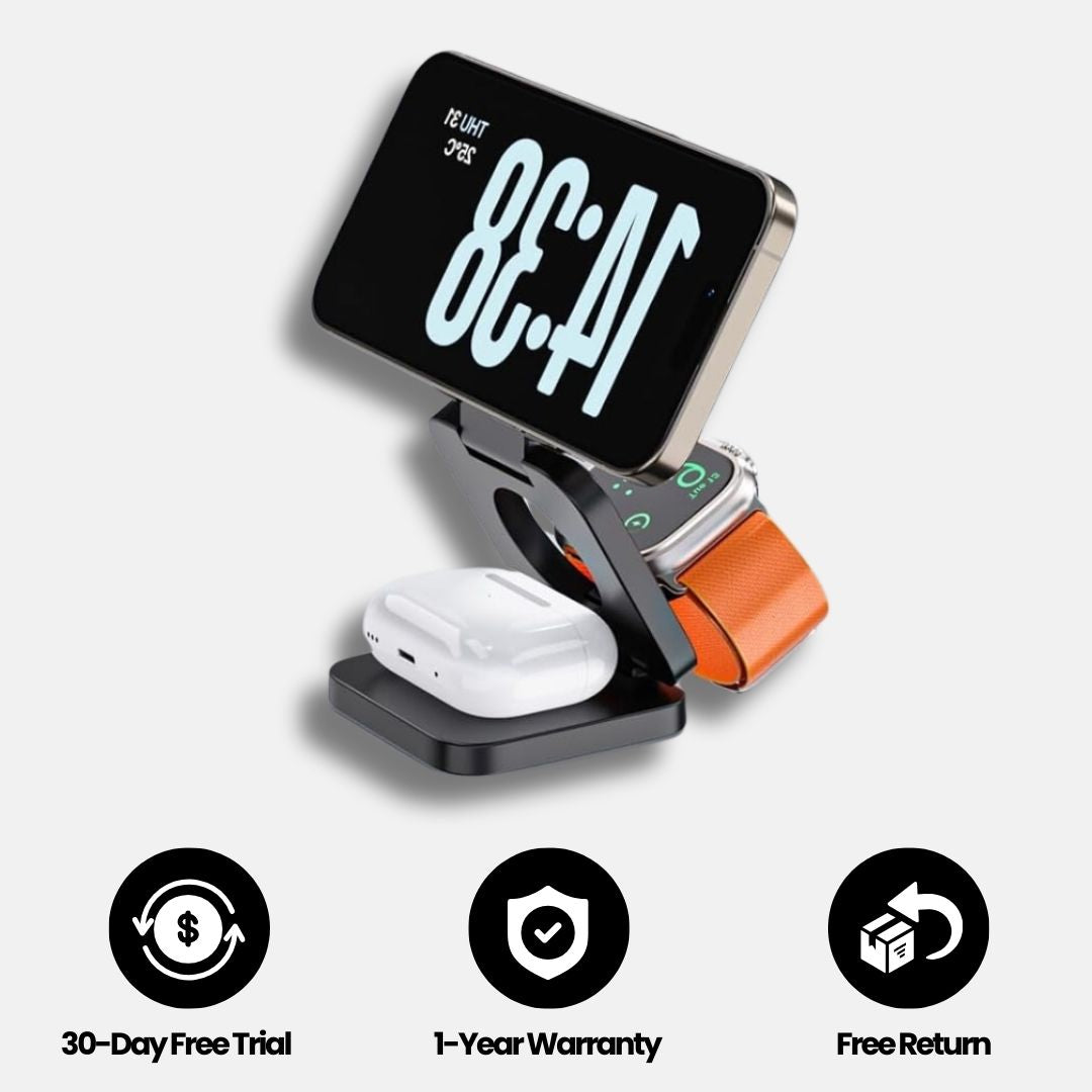 FlexDock Pro 3-in-1 MagSafe Charging Stand