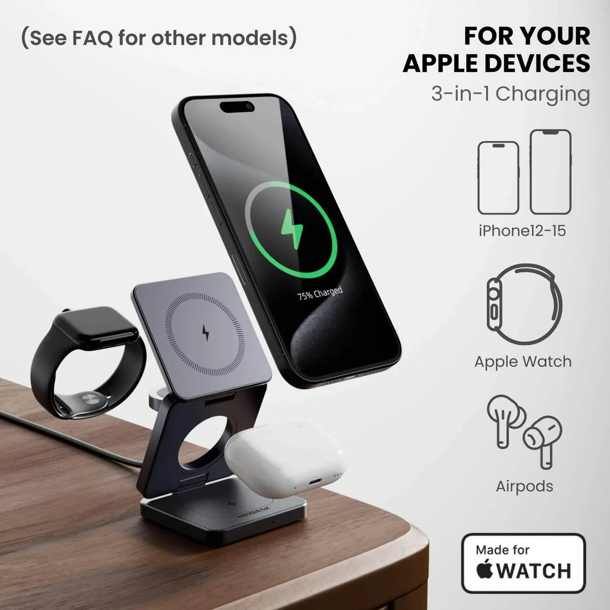FlexDock Pro 3-in-1 MagSafe Charging Stand