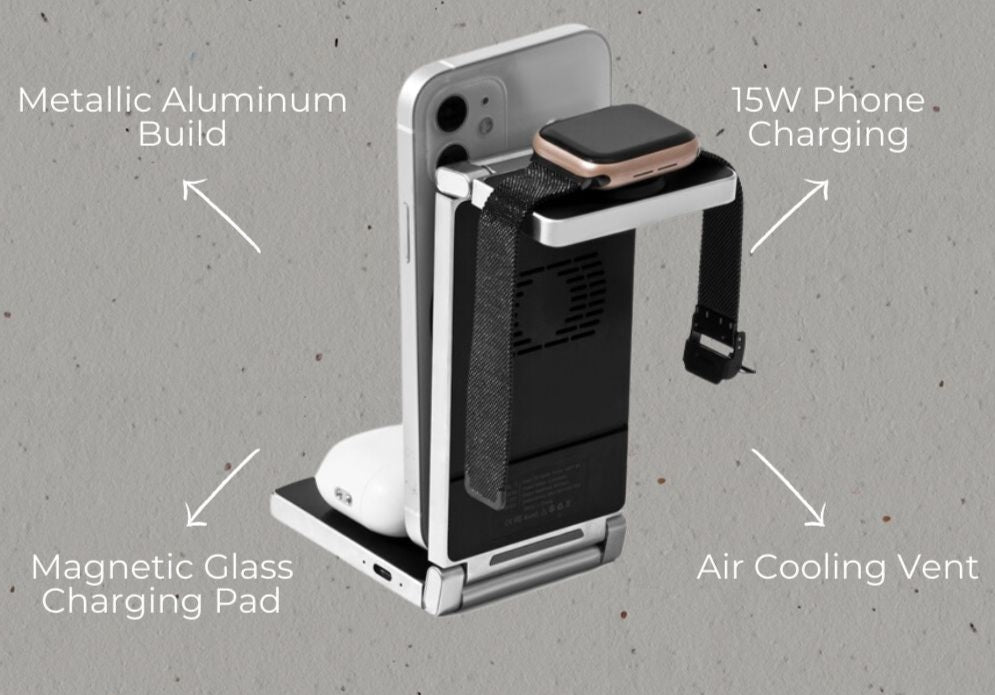 PowerNest Pro 3-in-1 Smart Charging Station