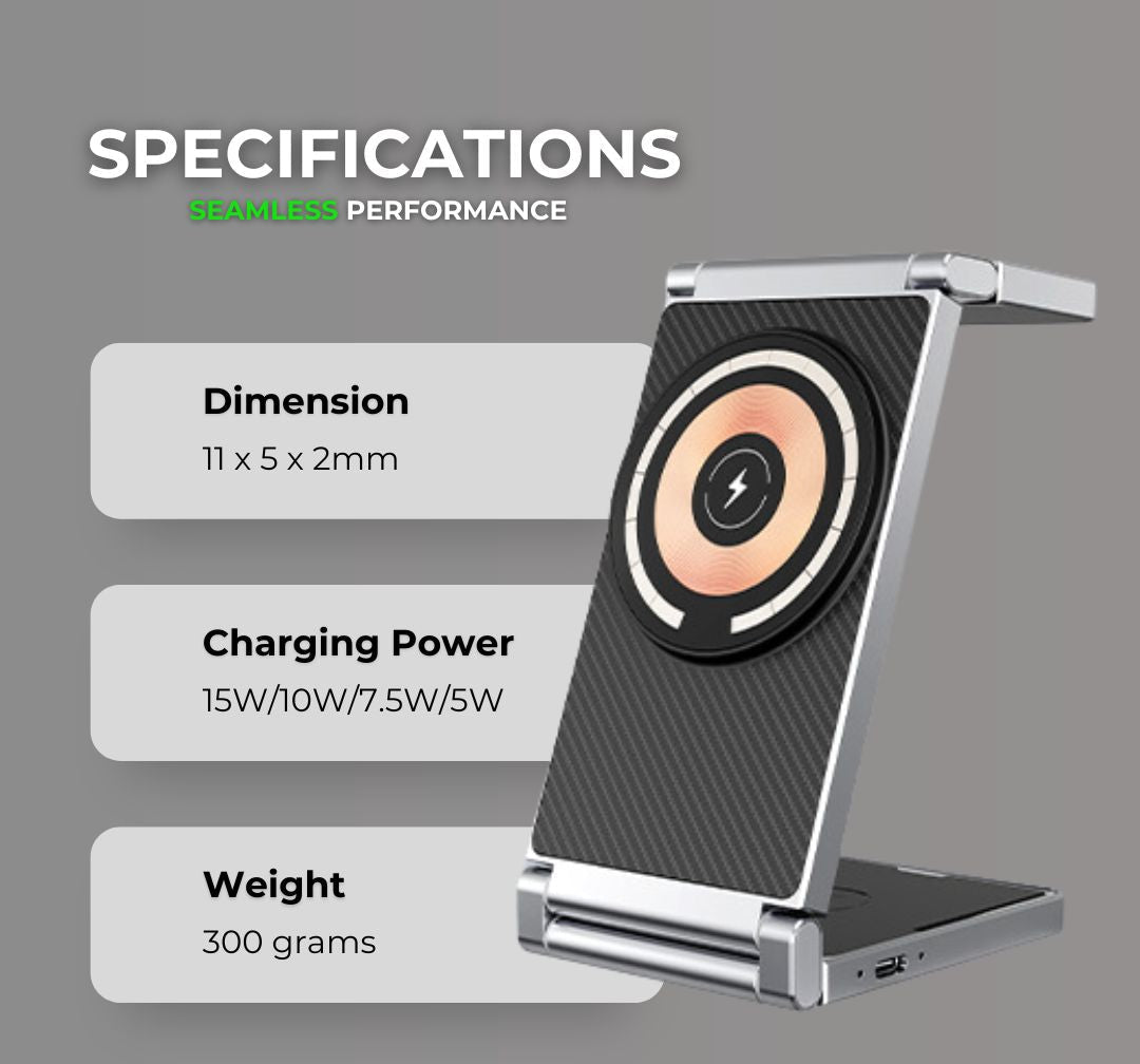 PowerNest Pro 3-in-1 Smart Charging Station