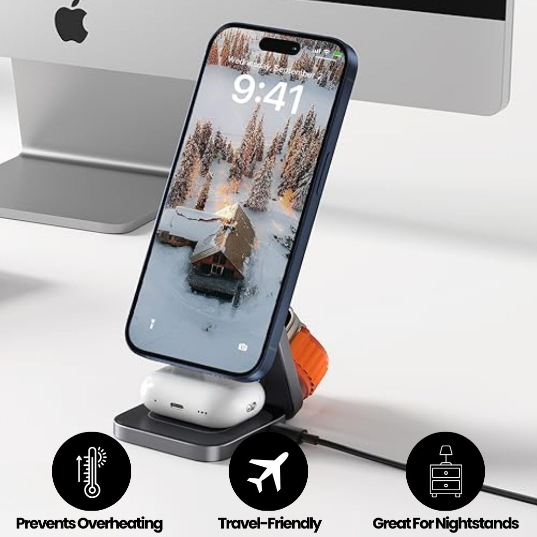 FlexDock Pro 3-in-1 MagSafe Charging Stand