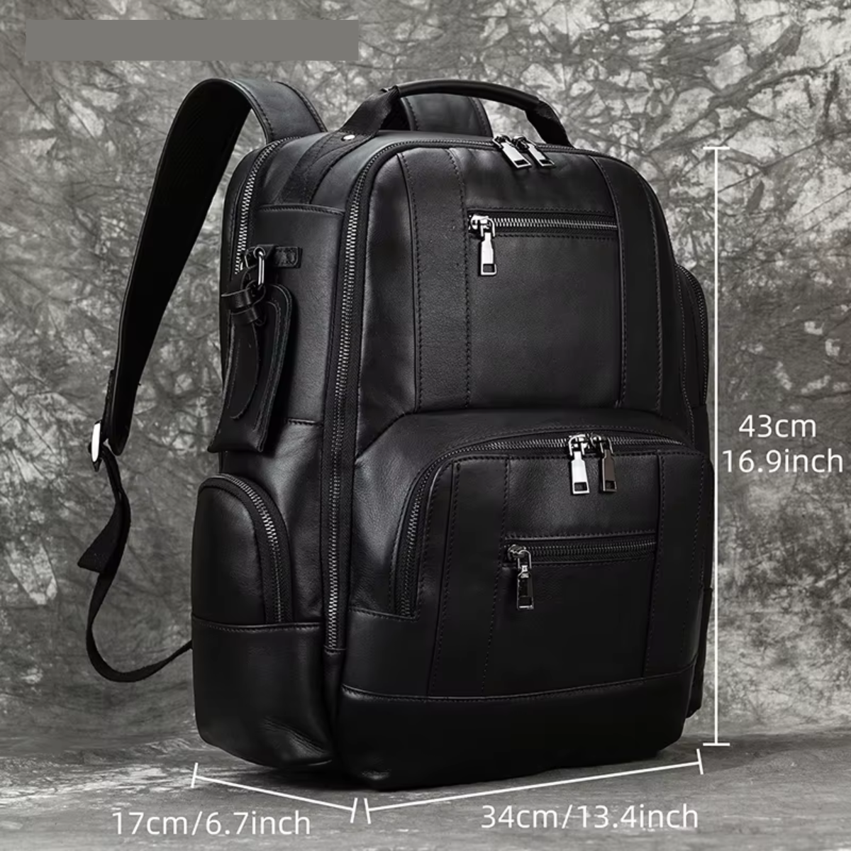 Lux 15.6” Leather Backpack