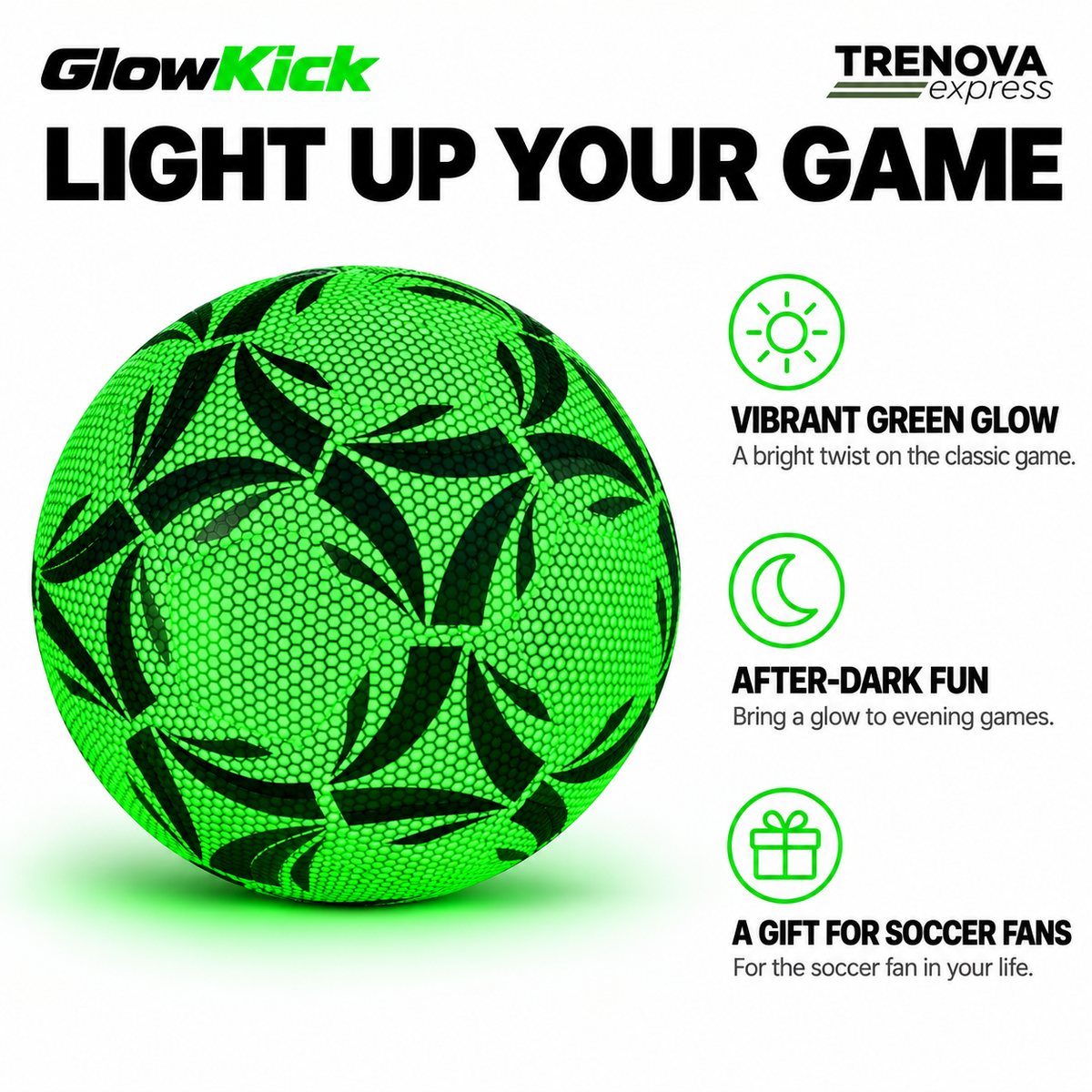 GlowKick Light-Up Soccer Ball