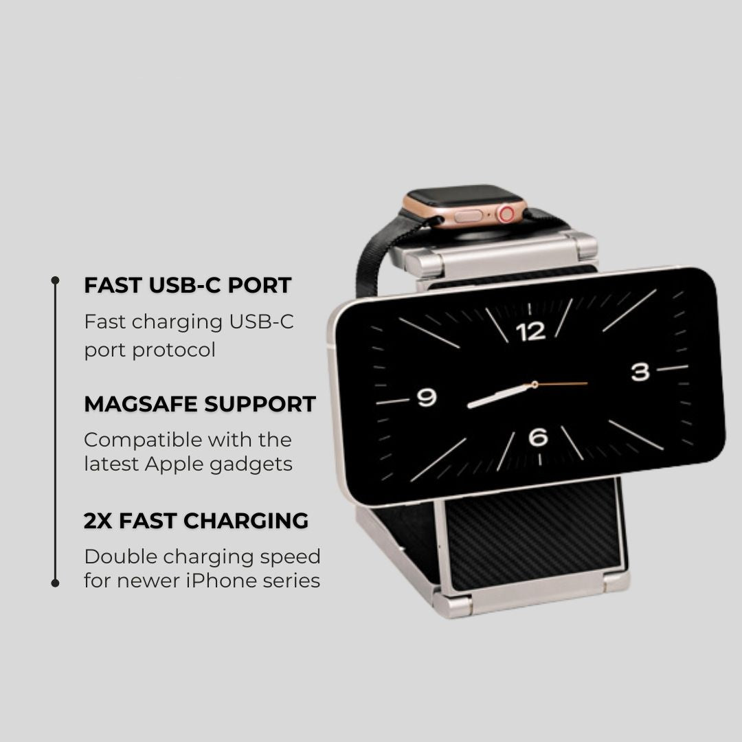 PowerNest Pro 3-in-1 Smart Charging Station