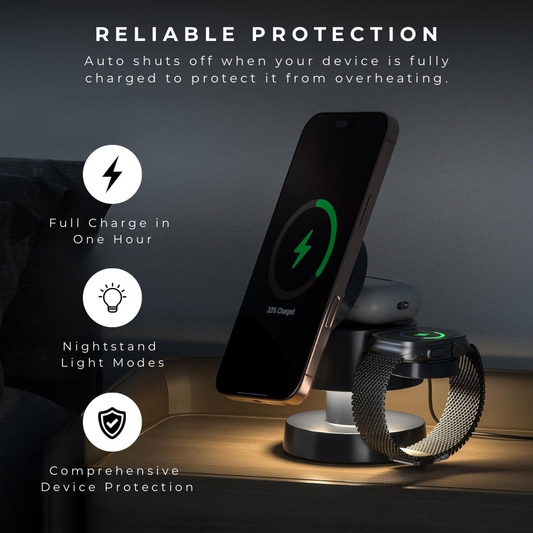 LumiDock 3-in-1 MagSafe Charging Station