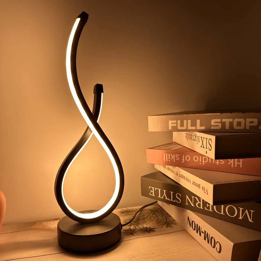 Spiral Glow LED Table Lamp