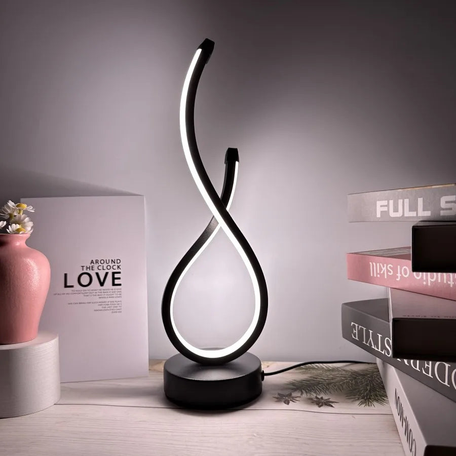 Spiral Glow LED Table Lamp