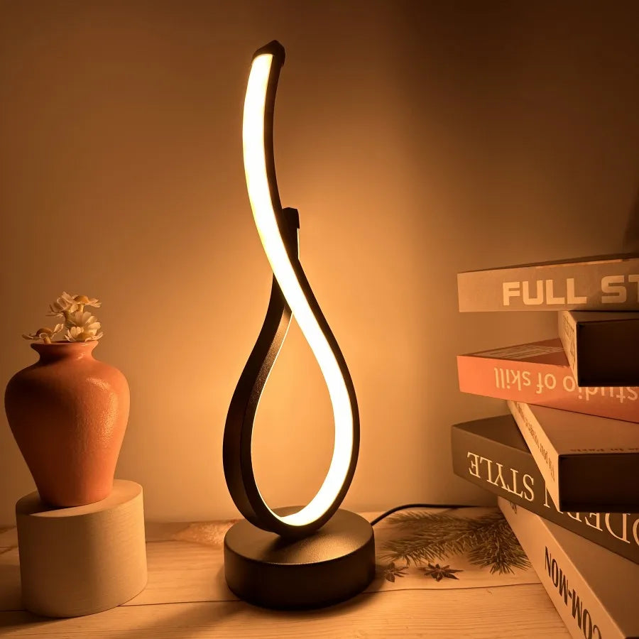 Spiral Glow LED Table Lamp
