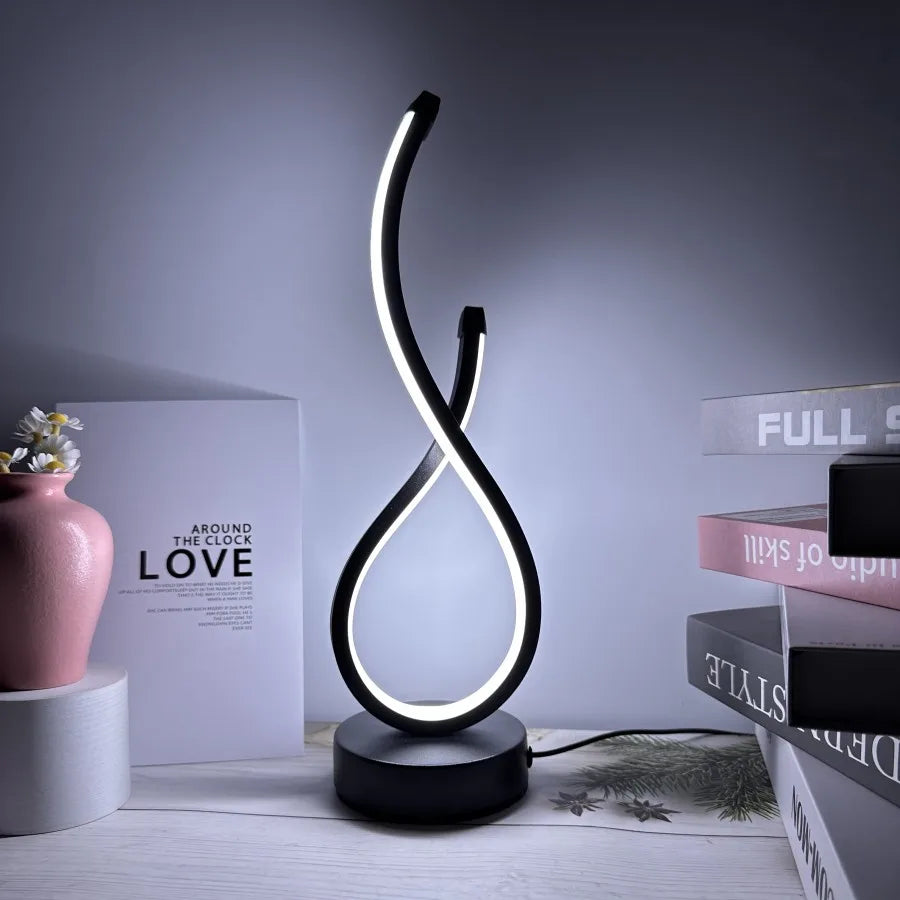 Spiral Glow LED Table Lamp