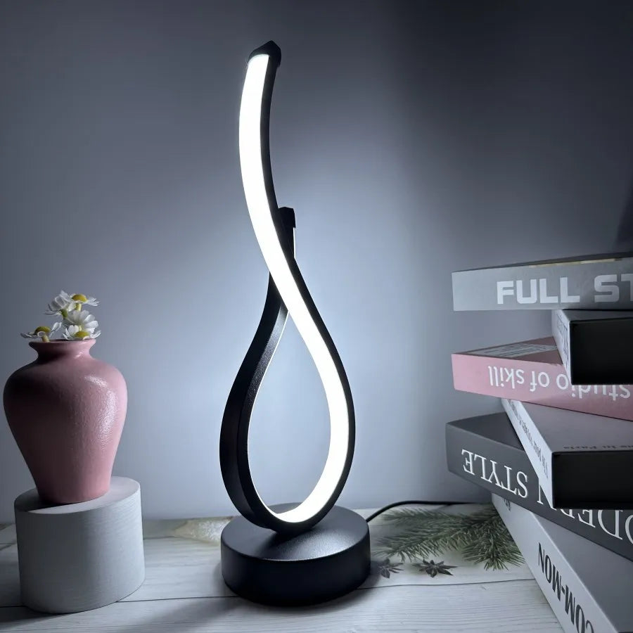 Spiral Glow LED Table Lamp