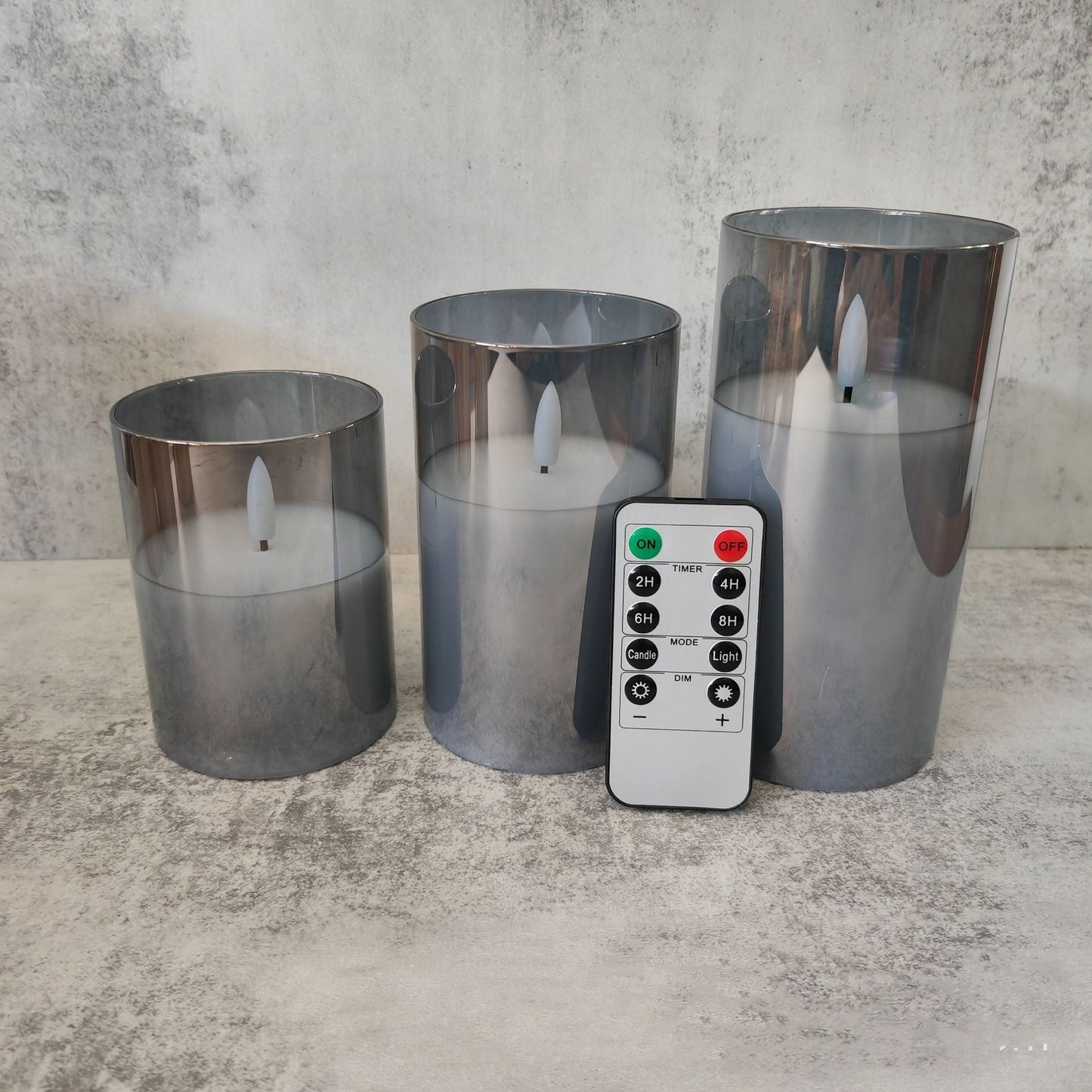AuraFlame Glass Candles