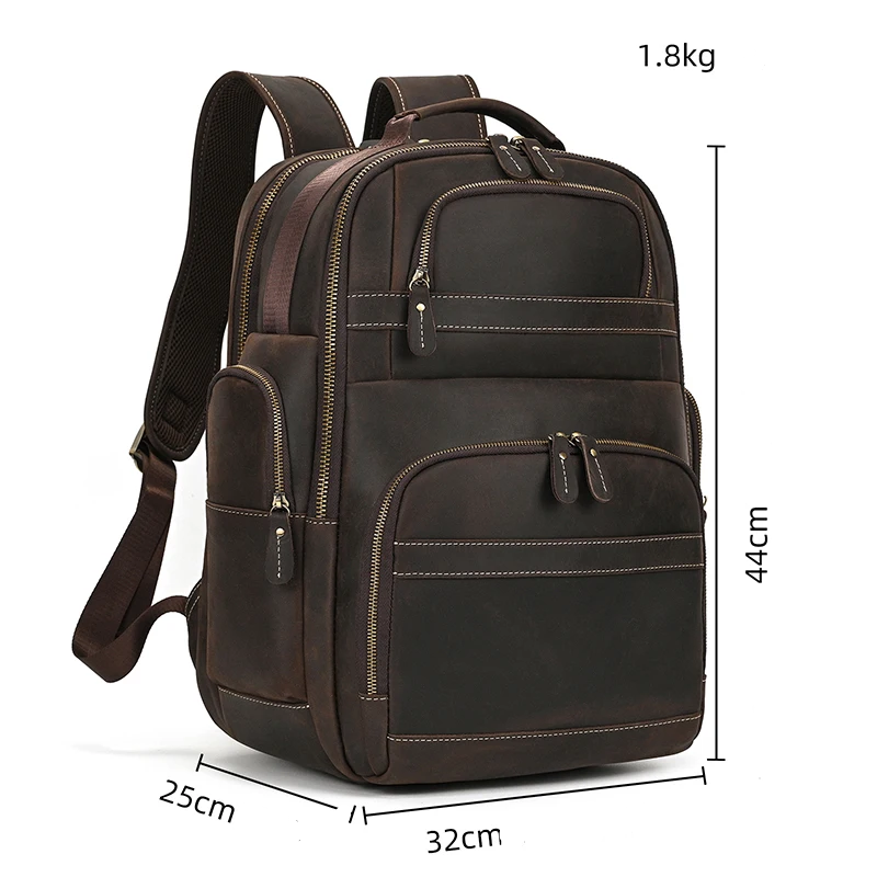 Black Bull 17” Leather TechPack