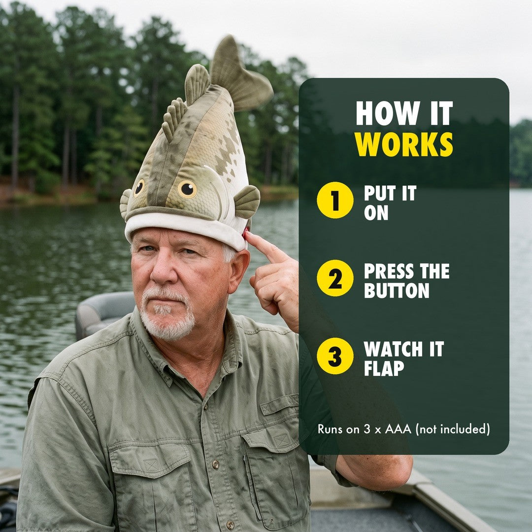 ReelBuddy Plush Fish Hat