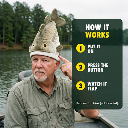 ReelBuddy Plush Fish Hat