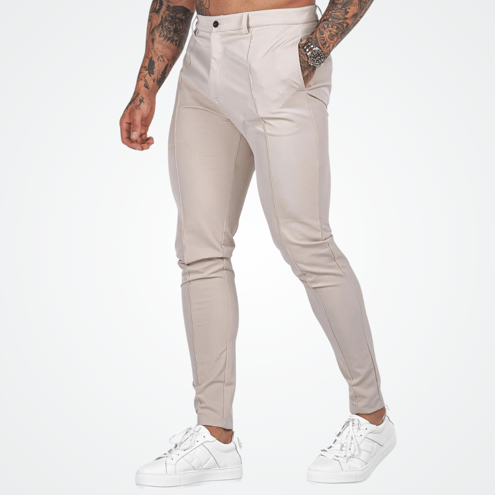 Pintuck Slim Pants