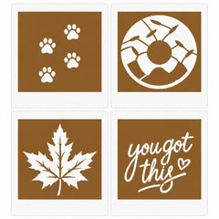 4 Good Vibes LatteSnap Stencils