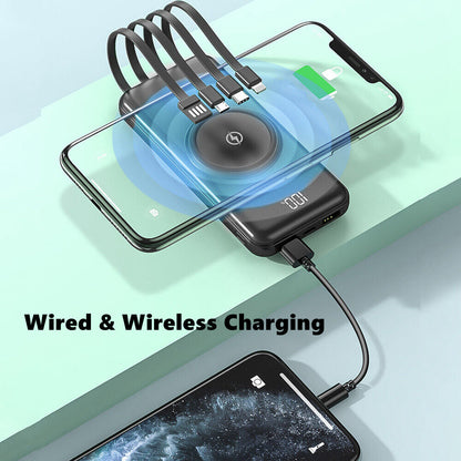 CoreVault 20K Wireless Power Bank with Built-in Cables