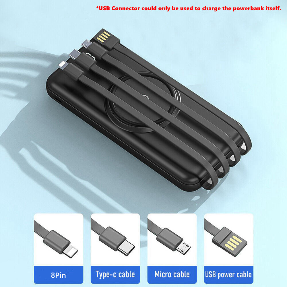 CoreVault 20K Wireless Power Bank with Built-in Cables