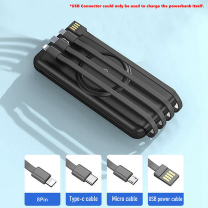 CoreVault 20K Wireless Power Bank with Built-in Cables