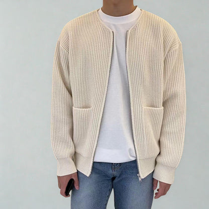 Alderline Ribbed Zip Cardigan