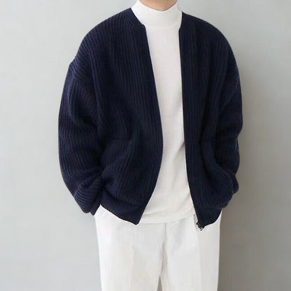Alderline Ribbed Zip Cardigan