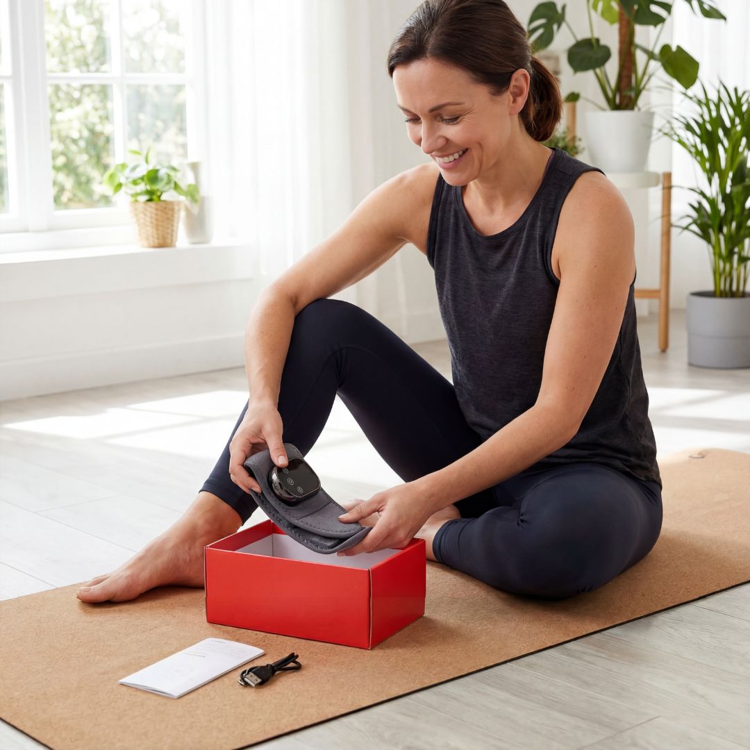 Electric Heating and Massage Ankle Brace with Vibration Therapy