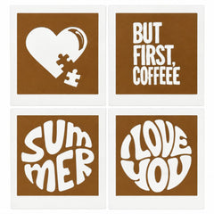 4 Love & Coffee LatteSnap Stencils