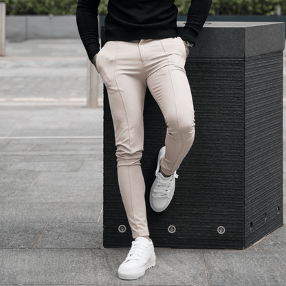 Pintuck Slim Pants