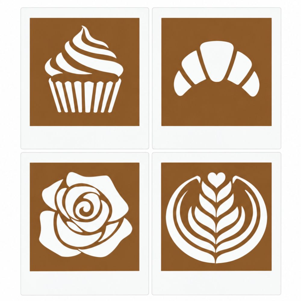 4 Sweet Treats LatteSnap Stencils