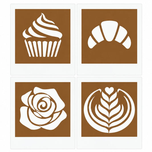 4 Sweet Treats LatteSnap Stencils