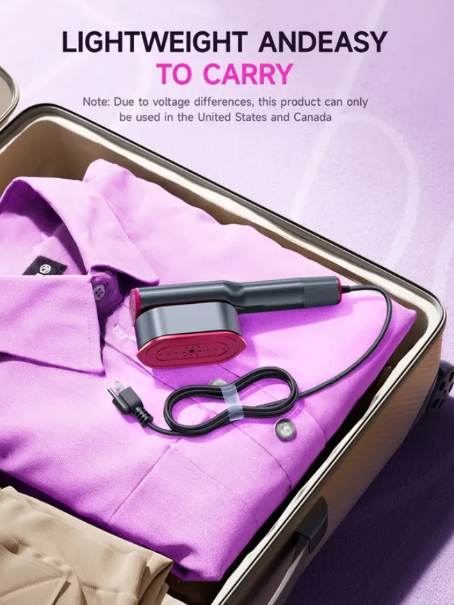 SteamGlide Pro™ – Portable Garment Steamer with Fast Heat & LCD