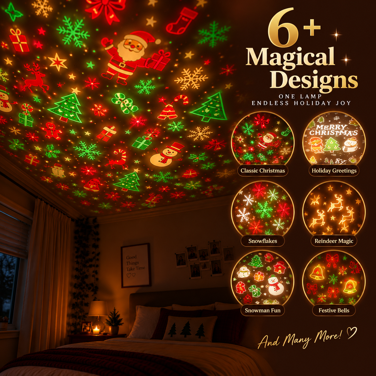 HollyGlow - Christmas Projector