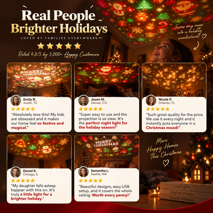 HollyGlow - Christmas Projector