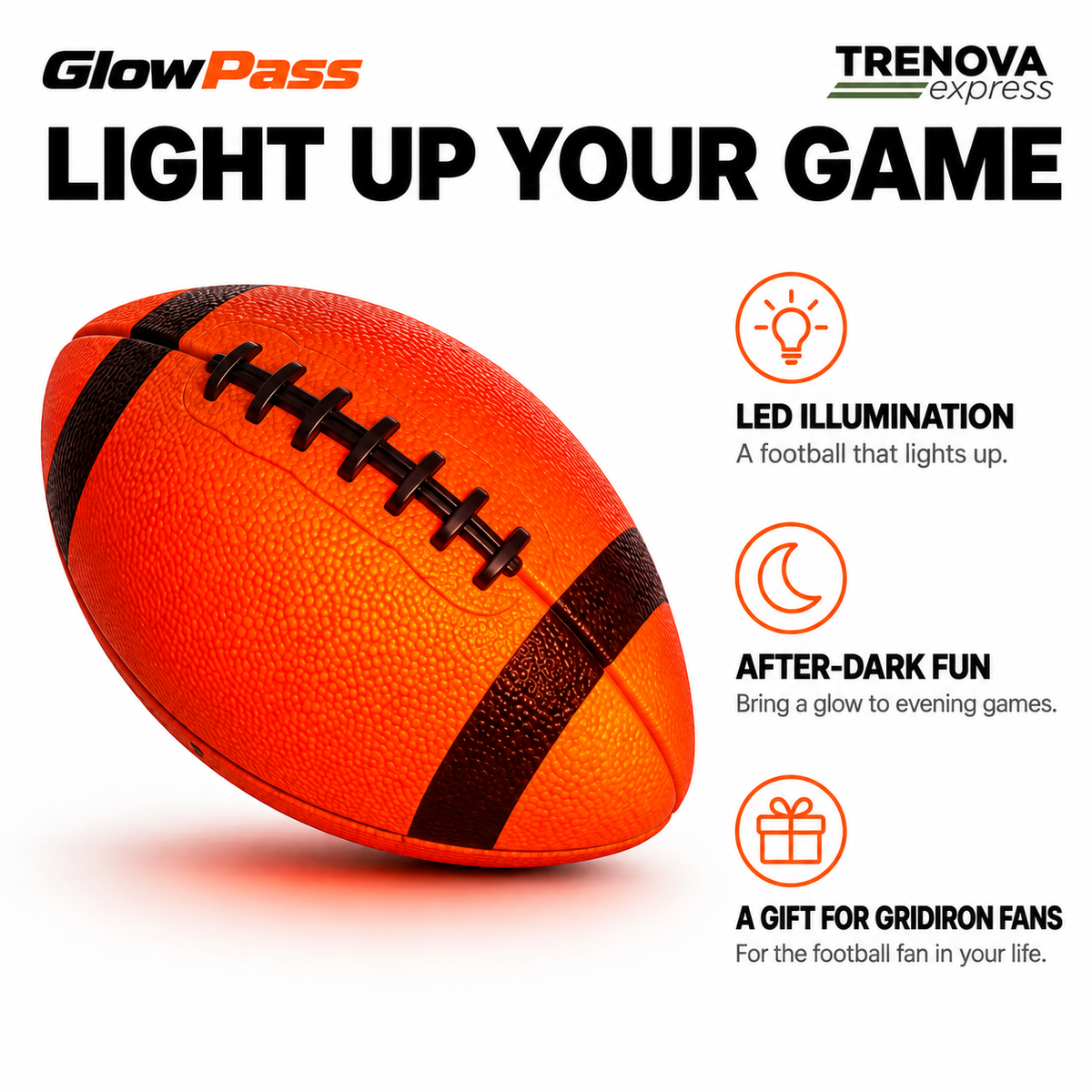 GlowPass LED Football