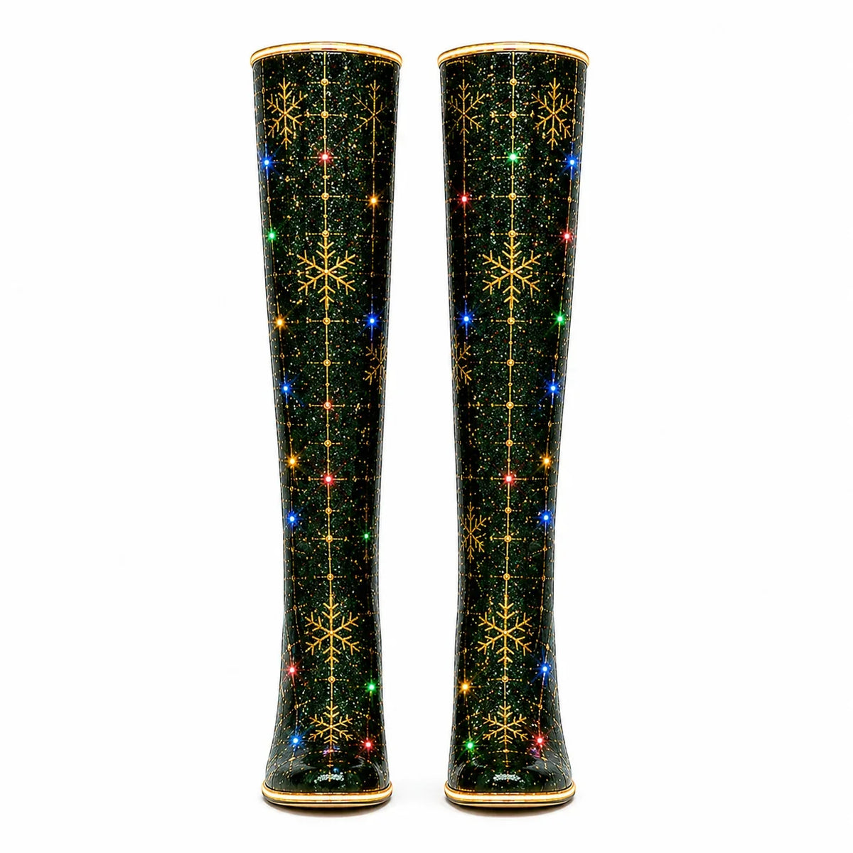 The MistleGlow - LED Christmas Boots