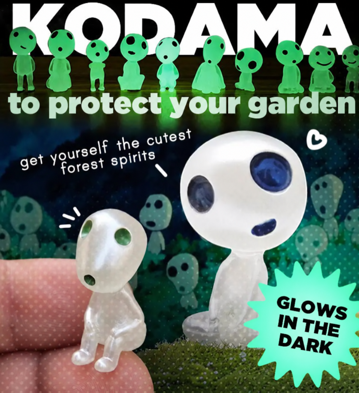 Luminous Spirit of Tree Garden Guardian Kodama