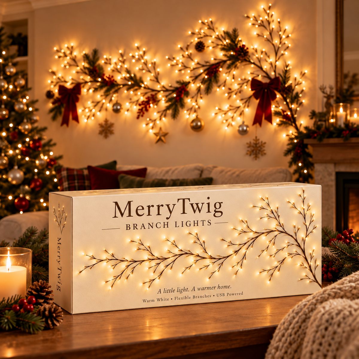 MerryTwig Christmas Branch Lights